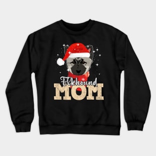 Norwegian Elkhound Mom Christmas Crewneck Sweatshirt